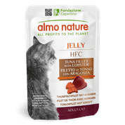 ALMO NATURE HFC JELLY - FILET Z TUNIAKA A HOMÁR 55G VÝHODNÉ BALENIE 24KS - KONZERVY PRE MAČKY