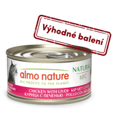 ALMO NATURE HFC NATURAL - KURACIE S PEČEŇOU 70G VÝHODNÉ BALENIE 24KS - KONZERVY PRE MAČKY