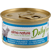 ALMO NATURE DAILY MENU - PENA S MORSKÝMI RYBAMI 85G - KONZERVY PRE MAČKY