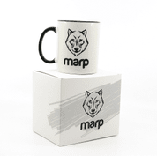 MARP KERAMICKÝ HRNČEK S ČIERNYM UCHOM 325 ML - MARP MERCH