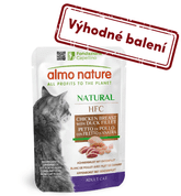 ALMO NATURE HFC NATURAL - KURACIE PRSIA A KAČACÍ FILET 55G VÝHODNÉ BALENIE 24KS - KONZERVY PRE MAČKY