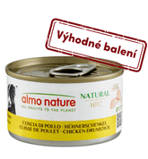 ALMO NATURE HFC NATURAL - KURACIE STEHNÁ 95G VÝHODNÉ BALENIE 24KS - KONZERVY PRE PSOV