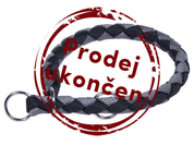 NOBBY CORDA POLOSŤAHOVACÍ OKRÚHLY OBOJOK S ČIERNÁ - OBOJKY PRE PSOV