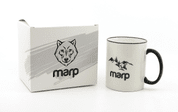 MARP KERAMICKÝ HRNČEK S ČIERNYM UCHOM 325 ML - MARP MERCH