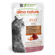 ALMO NATURE HFC JELLY - TUNIAK A KREVETY V ŽELÉ 55G VÝHODNÉ BALENIE 24KS - KONZERVY PRE MAČKY