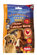 NOBBY STARSNACK CHICKEN CALCIUM BONE KALCIOVÁ KOSŤ S KURAŤOM 70G - MAŠKRTY PRE PSOV