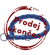 NOBBY CORDA POLOSŤAHOVACÍ OKRÚHLY OBOJOK S MODRÁ - OBOJKY PRE PSOV