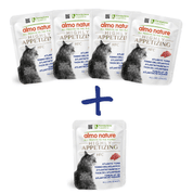 ALMO NATURE HFC HIGHLY APPETIZING - ATLANTSKÝ TUŇÁK 50G 4+1 ZDARMA - KONZERVY PRE MAČKY