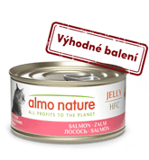 ALMO NATURE HFC JELLY - LOSOS 70G VÝHODNÉ BALENIE 24KS - KONZERVY PRE MAČKY