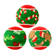 KONG SQUEAKAIR VIANOČNÉ TENISOVÉ LOPTIČKY 6,5CM 6KS - HRAČKY PRE PSOV