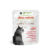 ALMO NATURE HFC HIGHLY APPETIZING - KUŘECÍ FILET 50G 4+1 ZDARMA - KONZERVY PRE MAČKY