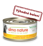 ALMO NATURE HFC NATURAL - KURACÍ FILET 70G VÝHODNÉ BALENIE 24KS - KONZERVY PRE MAČKY