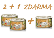 MARP HOLISTIC PLUS KONZERVA PRE MAČKY - KURACIE PATÉ S HOVÄDZÍMI KÚSKAMI 70G 2 + 1 KS ZADARMO - KONZERVY PRE MAČKY