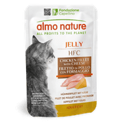 ALMO NATURE HFC JELLY - KURACÍ FILET A SYR V ŽELÉ 55G VÝHODNÉ BALENIE 24KS - KONZERVY PRE MAČKY