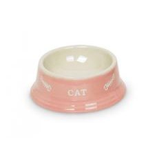 Nobby Cat keramická miska 14cm ružová
