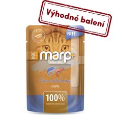 Marp Holistic Plus kapsička pre mačky - Tuniak s krevetami v želé 24x55g
