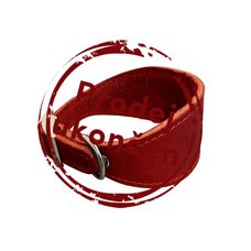 Kožený obojok VIPET - Červená