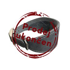 Kožený obojek VIPET - Šedá