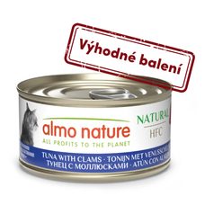 Almo Nature HFC Natural - Tuniak a mušle 70g výhodné balenie 24ks