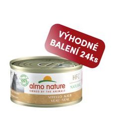 Almo Nature HFC Natural - Teľacie 70g výhodné balenie 24ks