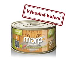 Marp Holistic Plus konzerva pre mačky – Kura s krevetami a brusnicami v želé 24x70g