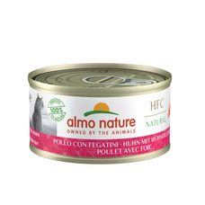 Almo Nature HFC Natural - Kura a pečeň 70g výhodné balenie 24ks