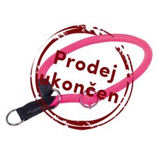 Nobby FUN Royal Neon guľatý polosťahovací obojok ružový 70cm