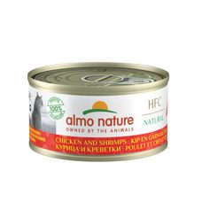 Almo Nature HFC Natural - Kura a krevety 70g výhodné balenie 24ks