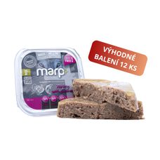 Marp Natural Plus vanička pre psov morčacie s lososom 12x150g