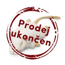 Nobby plyšová myška s šustivými telom a kocúrnikem obyčajným - 19cm biela 1ks
