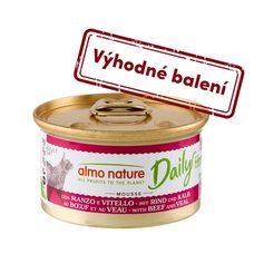 Almo Nature Daily Menu - Pena s hovädzím a teľacím 85g výhodné balenie 24ks