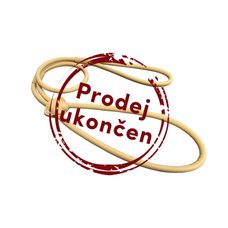 Predvádzacie vodítko zo šitej guľatej kože - Béžová