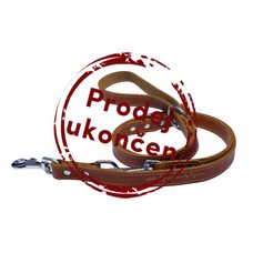 BAFPET Kožené prepínacie vodítko EKG - Prírodné