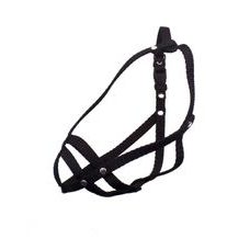 BAFPET Popruhový náhubok, pletený - Čierna