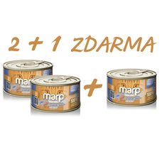 Marp Holistic Plus konzerva pre mačky – Tuniakové paté s krevetami 70g 2 + 1 ks ZADARMO
