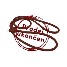 Predvádzacie vodítko zo šitej guľatej kože - Hnedá