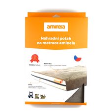 Poťah na matrac Aminela - 100x100x5cm travel (sivá/sivá)