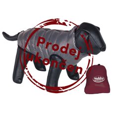 Nobby prešívaná vesta LIGHT pre psa obojstranná sivá / červená 26cm