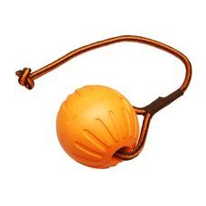 BAFPET Loptička FOAM so šnúrkou - Oranžová