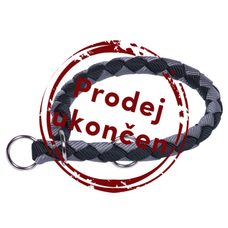 Nobby CORDA polosťahovací okrúhly obojok M-L čierná