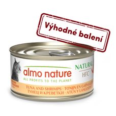 Almo Nature HFC Natural - Tuniak a krevety 70g výhodné balenie 24ks
