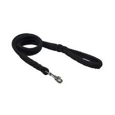 BAFPET Lanové pletené vodítko HUGO - Čierna