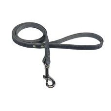 BAFPET Vodítko z mastenej kože ZUBR - Sivá