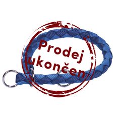 Nobby CORDA polosťahovací okrúhly obojok M-L modrá
