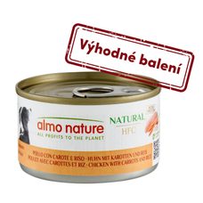 Almo Nature HFC Natural - Kuracie s mrkvou a ryžou 95g výhodné balenie 24ks