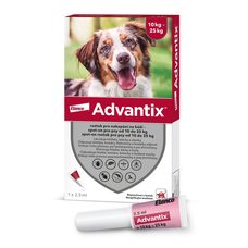 Advantix Spot On pre psov 10-25kg (2,5ml)