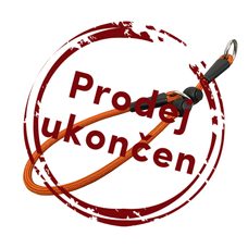 Obojok polosťahovací - lano - Oranžová