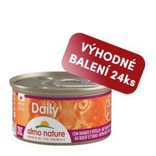 Almo Nature Daily Pena s hovädzím a teľacím 85g výhodné balenie 24ks