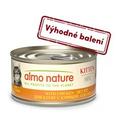 Almo Nature HFC - Kuracie pre mačiatka 70g výhodné balenie 24ks
