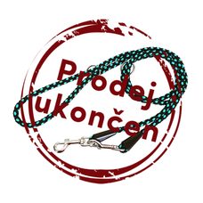 BAFPET Lanové prepínacie vodítko UZLÍK 10mm - Svetlo modrá